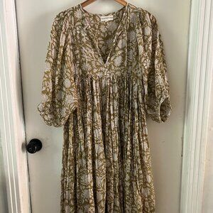 Daughters of India Kyra Midi in Olive